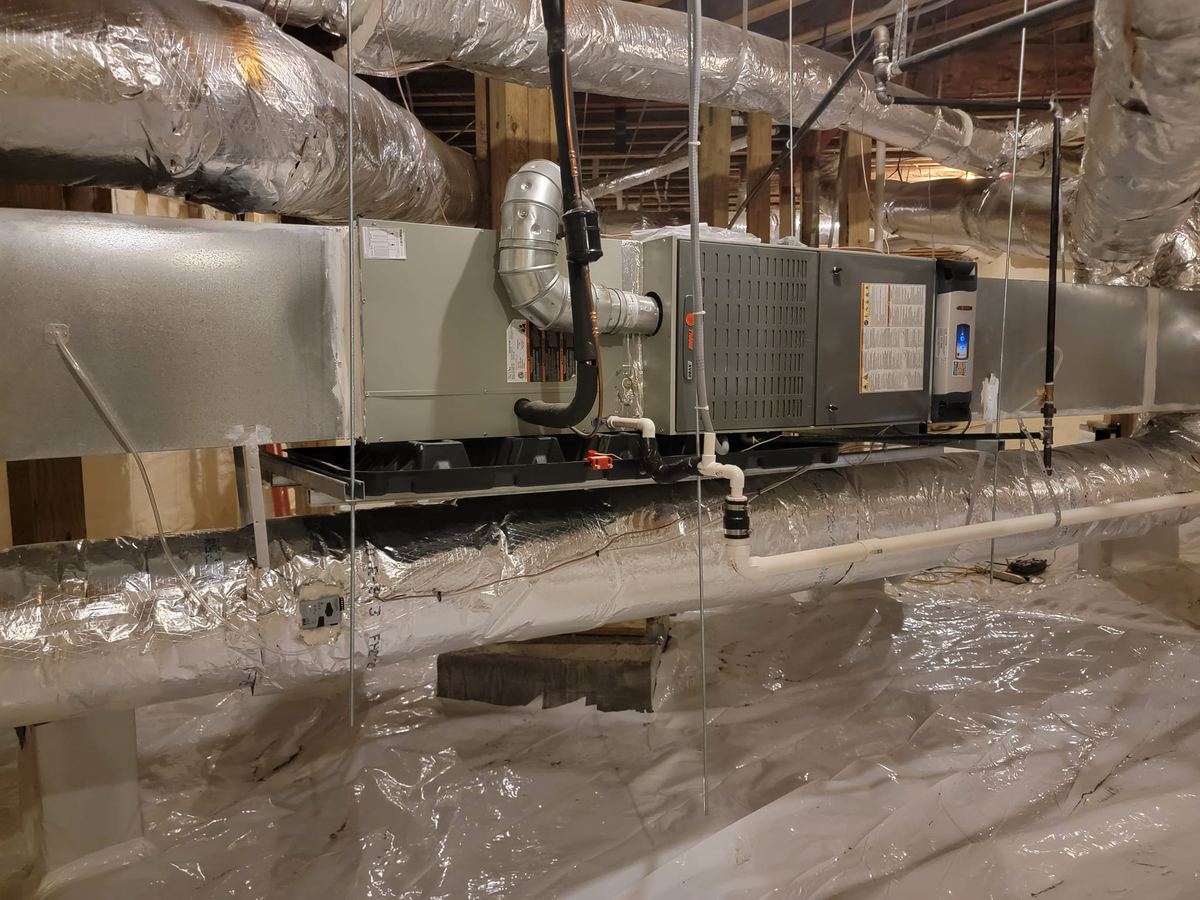 New Trane systems installed by Comfortable LLC